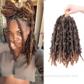 Weiches vorgeschlungenes Schmetterlings-Distressed-Locs-Häkelhaar